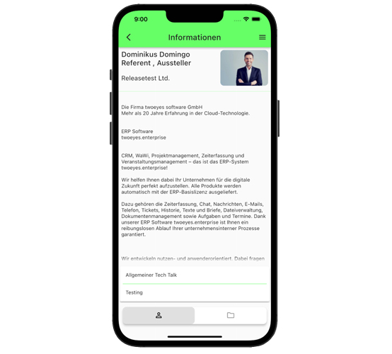 Teilnehmer Info