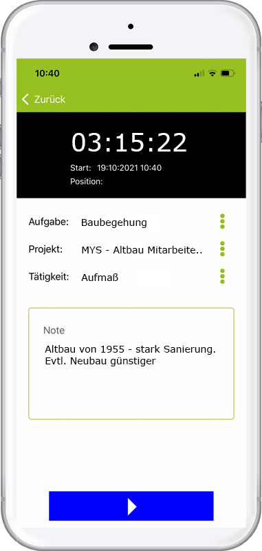 Kombinierbar mit Zeiterfassung