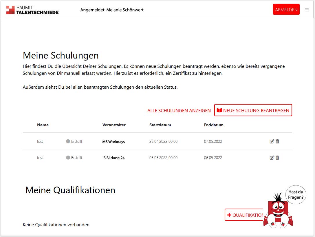 Baumit Talentschmiede