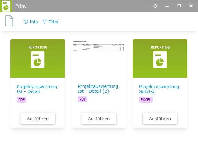 Umfangreiches Controlling